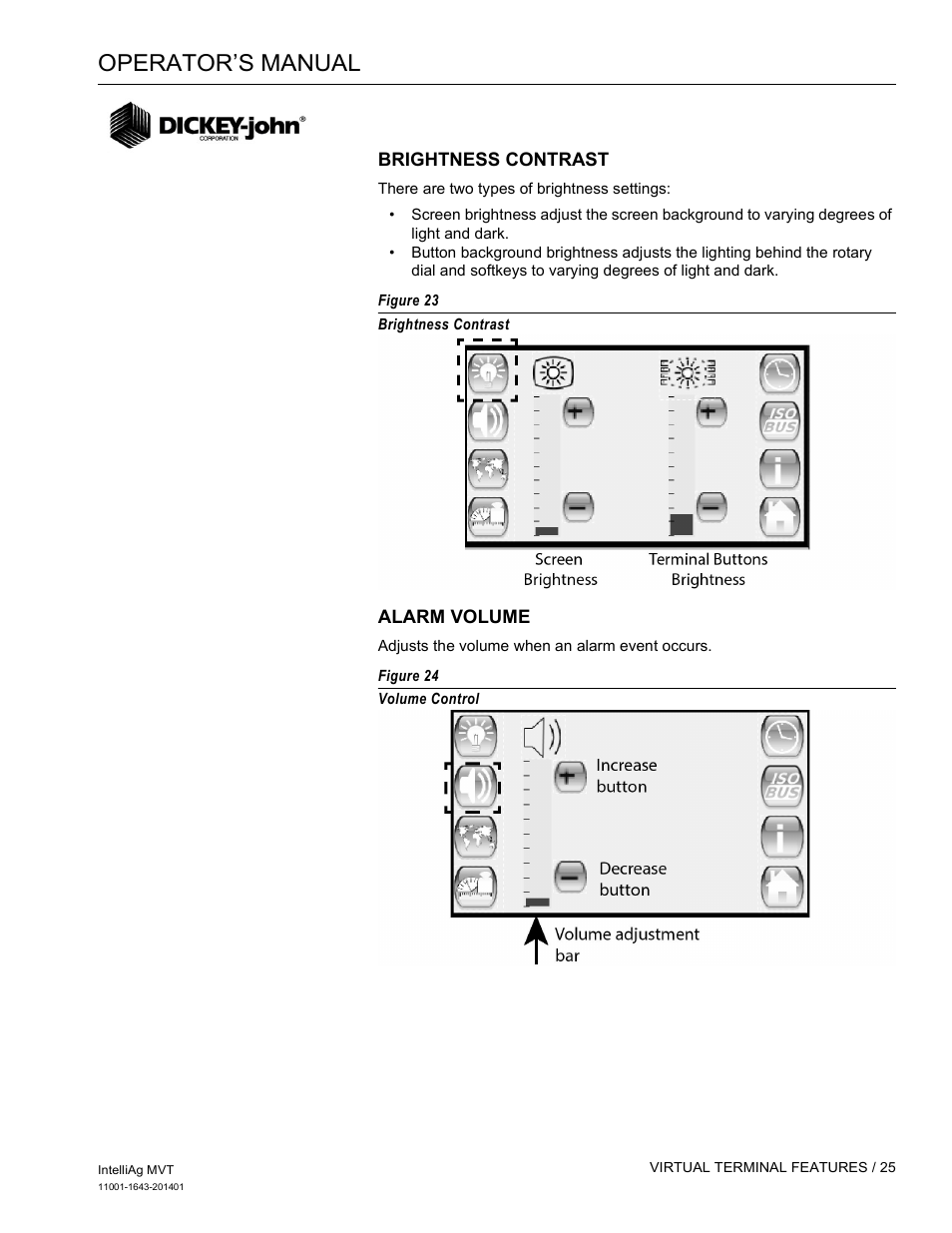 Operator’s manual | Great Plains DICKEY-john MVT Monitor Operator User Manual | Page 34 / 122