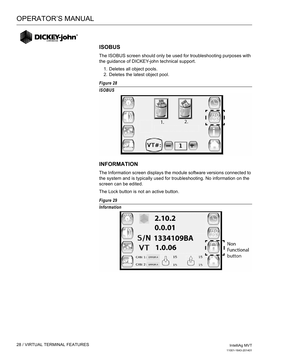 Operator’s manual | Great Plains DICKEY-john MVT Monitor Operator User Manual | Page 37 / 122