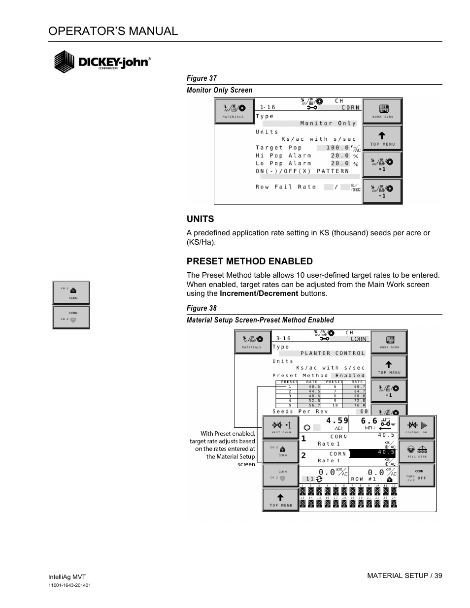 Operator’s manual | Great Plains DICKEY-john MVT Monitor Operator User Manual | Page 48 / 122