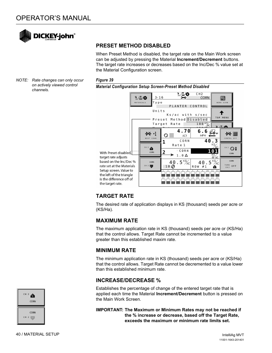 Operator’s manual | Great Plains DICKEY-john MVT Monitor Operator User Manual | Page 49 / 122
