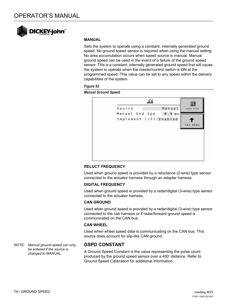 Operator’s manual | Great Plains DICKEY-john MVT Monitor Operator User Manual | Page 83 / 122