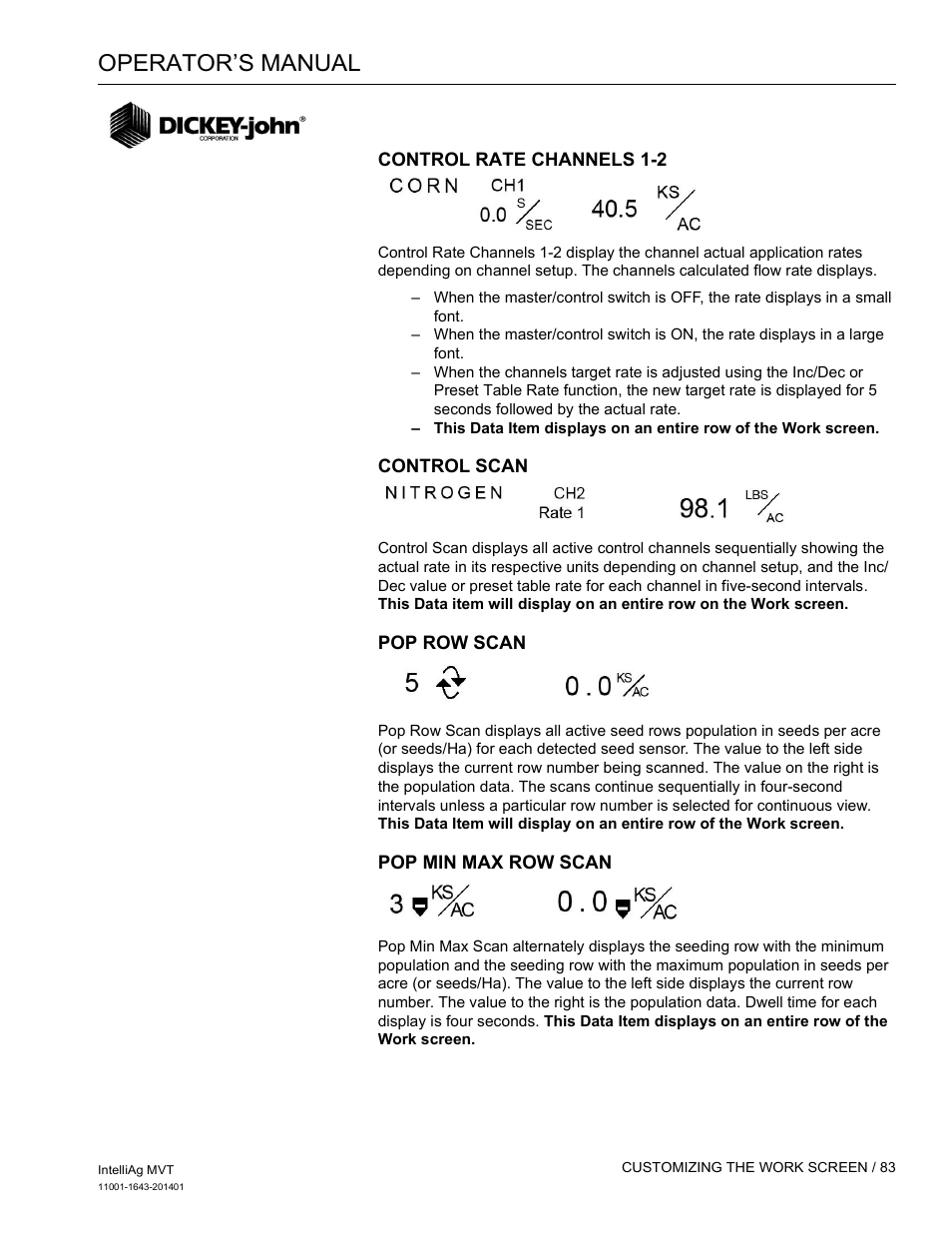 Operator’s manual | Great Plains DICKEY-john MVT Monitor Operator User Manual | Page 92 / 122