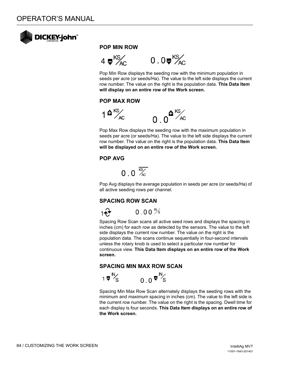 Operator’s manual | Great Plains DICKEY-john MVT Monitor Operator User Manual | Page 93 / 122