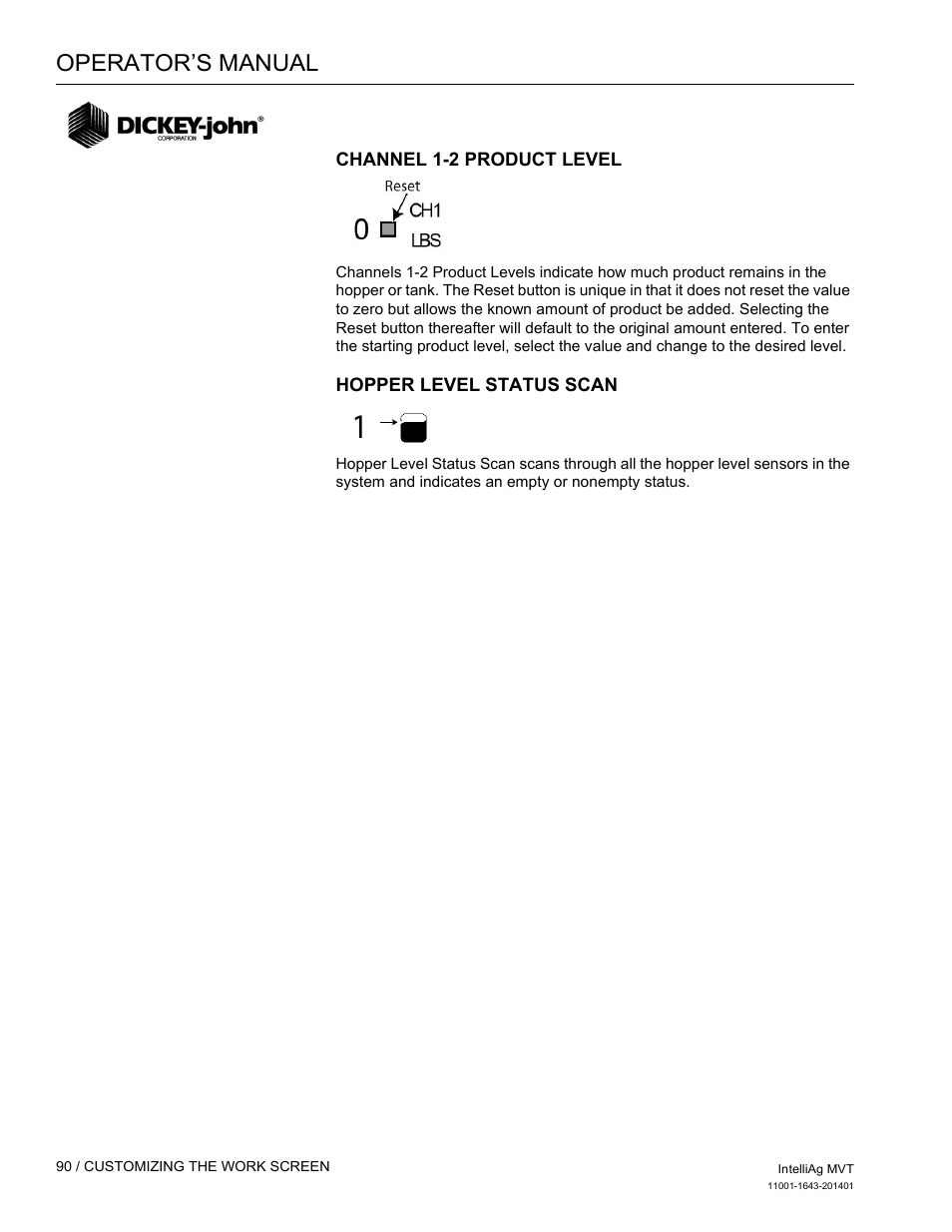 Operator’s manual | Great Plains DICKEY-john MVT Monitor Operator User Manual | Page 99 / 122
