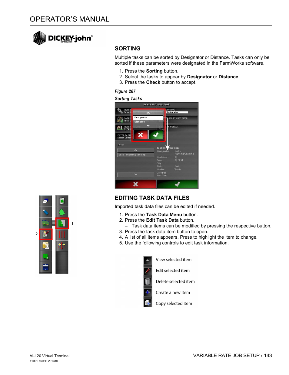 Operator’s manual | Great Plains DICKEY-john AI-120 12-inch Virtual Terminal User Manual | Page 151 / 193