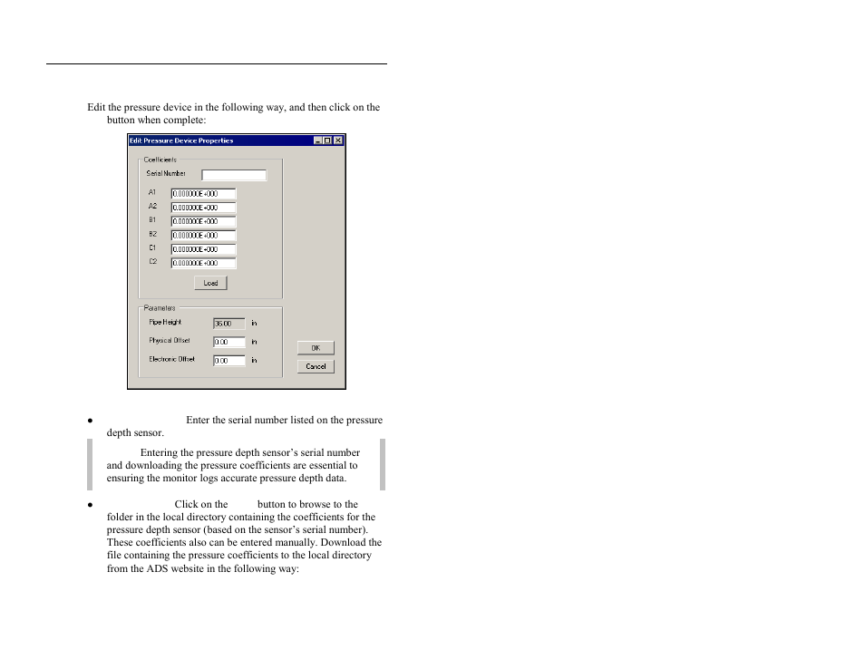 Editing the pressure device | ADS Environmental Services FlowShark QR 775003 A2 User Manual | Page 147 / 236