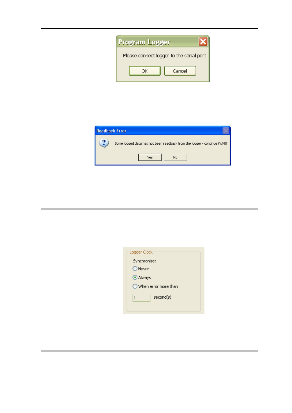 Logger clock, Channel parameters | ADS Environmental Services PrimeWorks QR 775018 A0 User Manual | Page 55 / 86