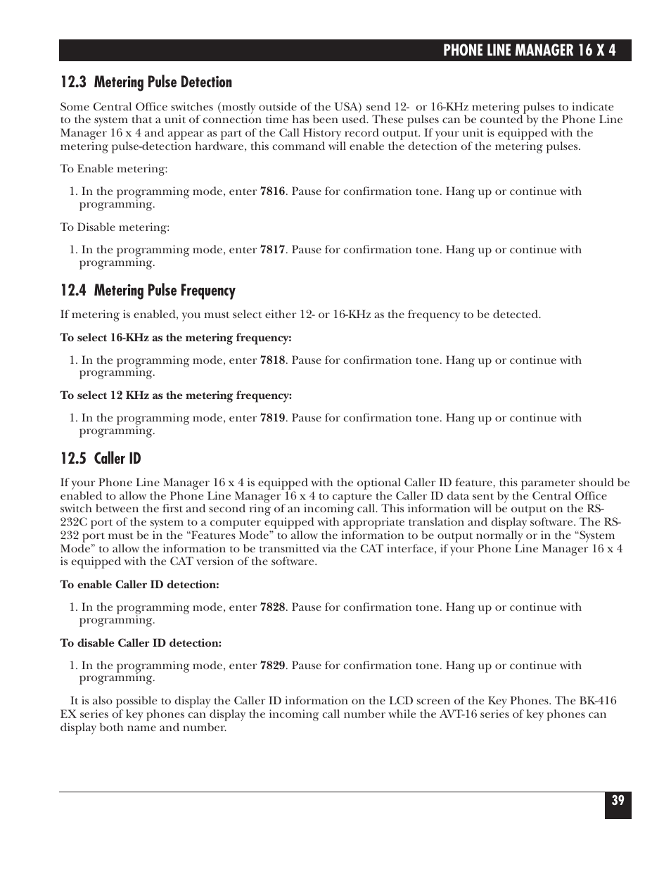 Black Box FX160A User Manual | Page 38 / 65