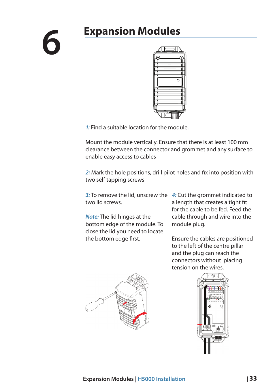 Expansion modules | B&G H5000 Analogue Expansion User Manual | Page 33 / 66