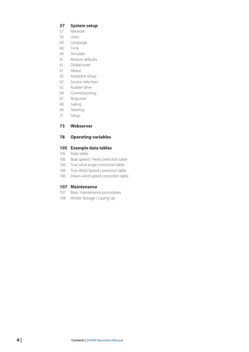 B&G H5000 Pilot Computer User Manual | Page 4 / 109