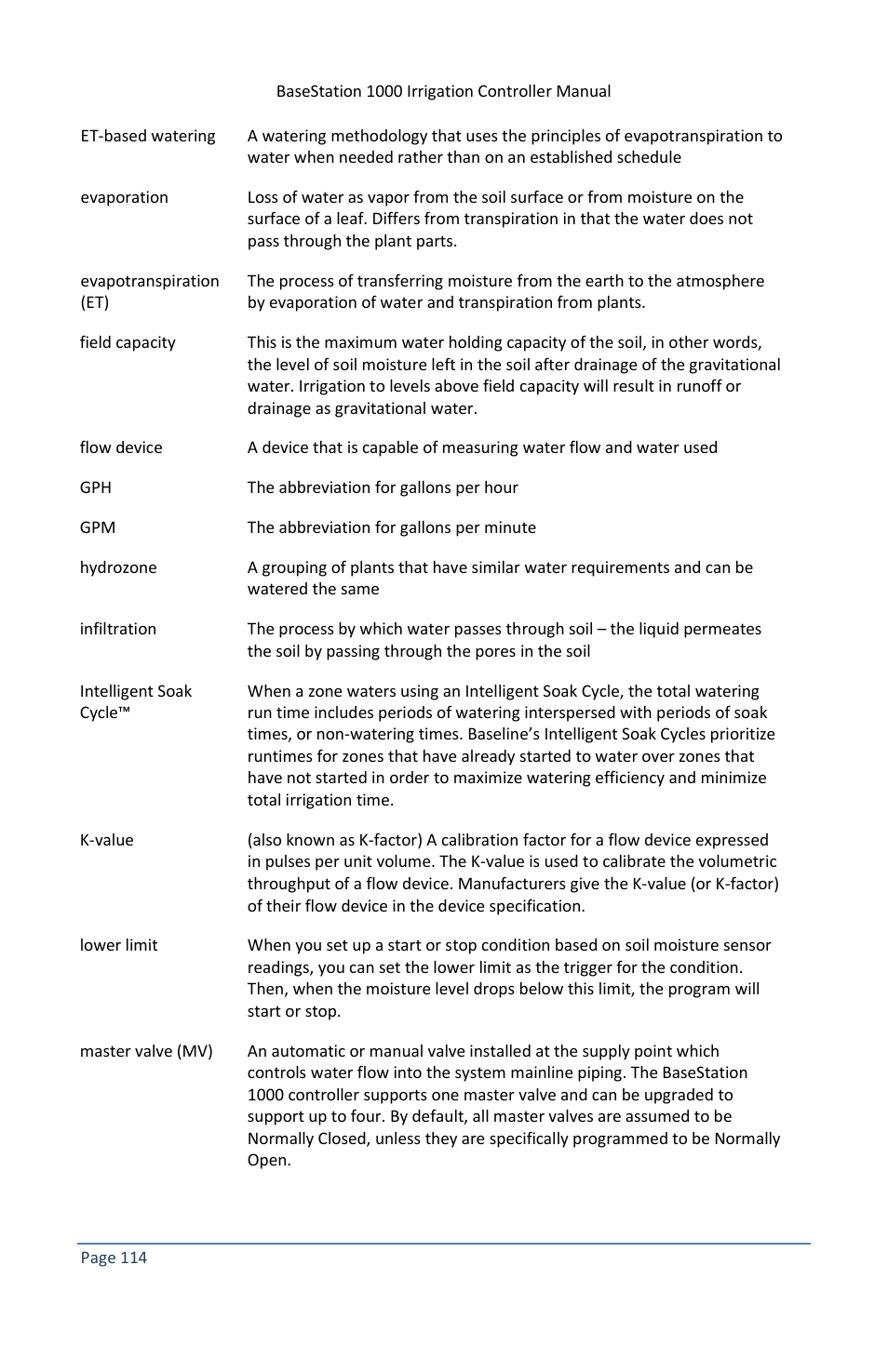 Baseline Systems BaseStation 1000 User Manual | Page 120 / 122
