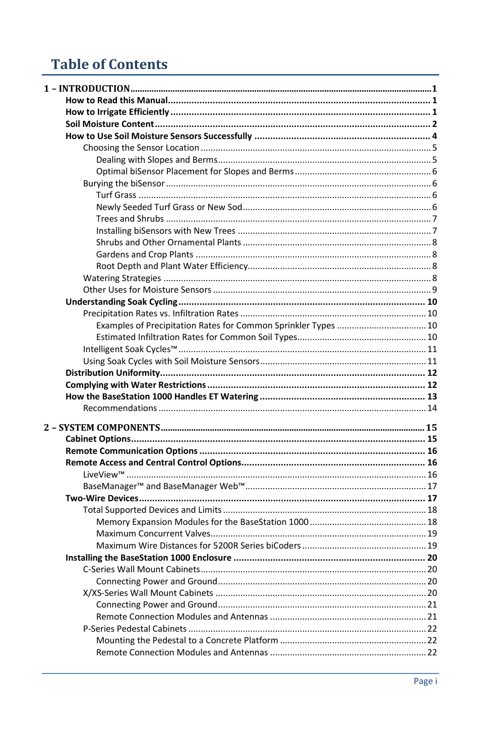 Baseline Systems BaseStation 1000 User Manual | Page 3 / 122