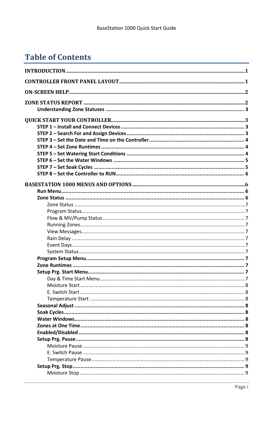 Baseline Systems BaseStation 1000 User Manual | Page 3 / 19