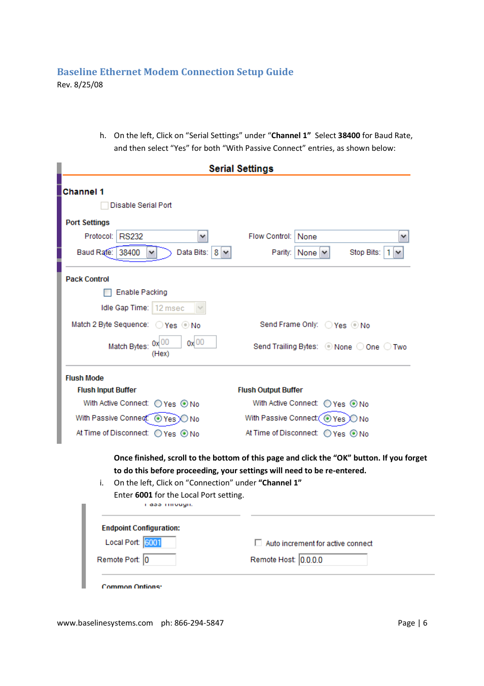 Baseline Systems BaseStation 3200 User Manual | Page 6 / 9