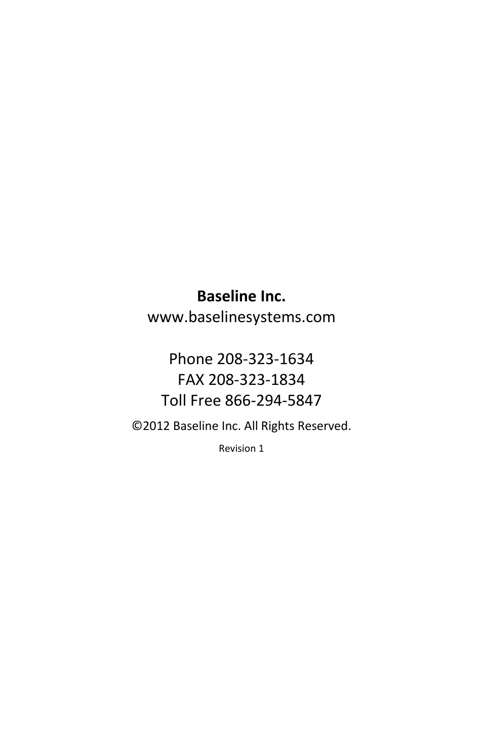 Baseline Systems BaseStation 3200 V12 User Manual | Page 2 / 12