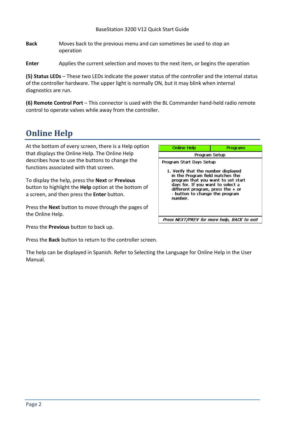Online help | Baseline Systems BaseStation 3200 V12 User Manual | Page 6 / 12