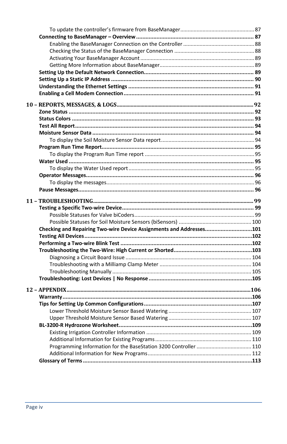 Baseline Systems BaseStation 3200 V12 User Manual | Page 6 / 122