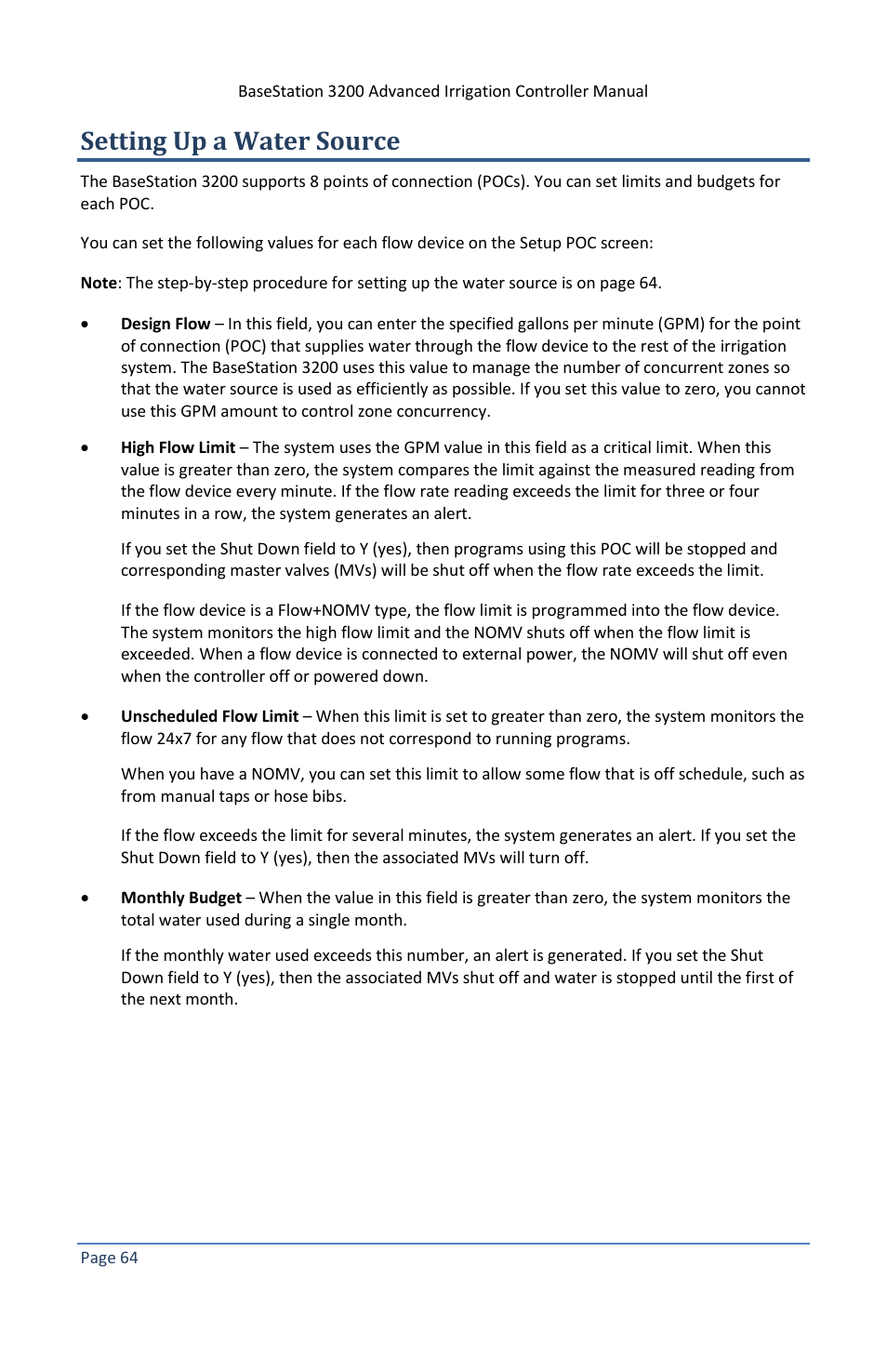Setting up a water source | Baseline Systems BaseStation 3200 V12 User Manual | Page 70 / 122