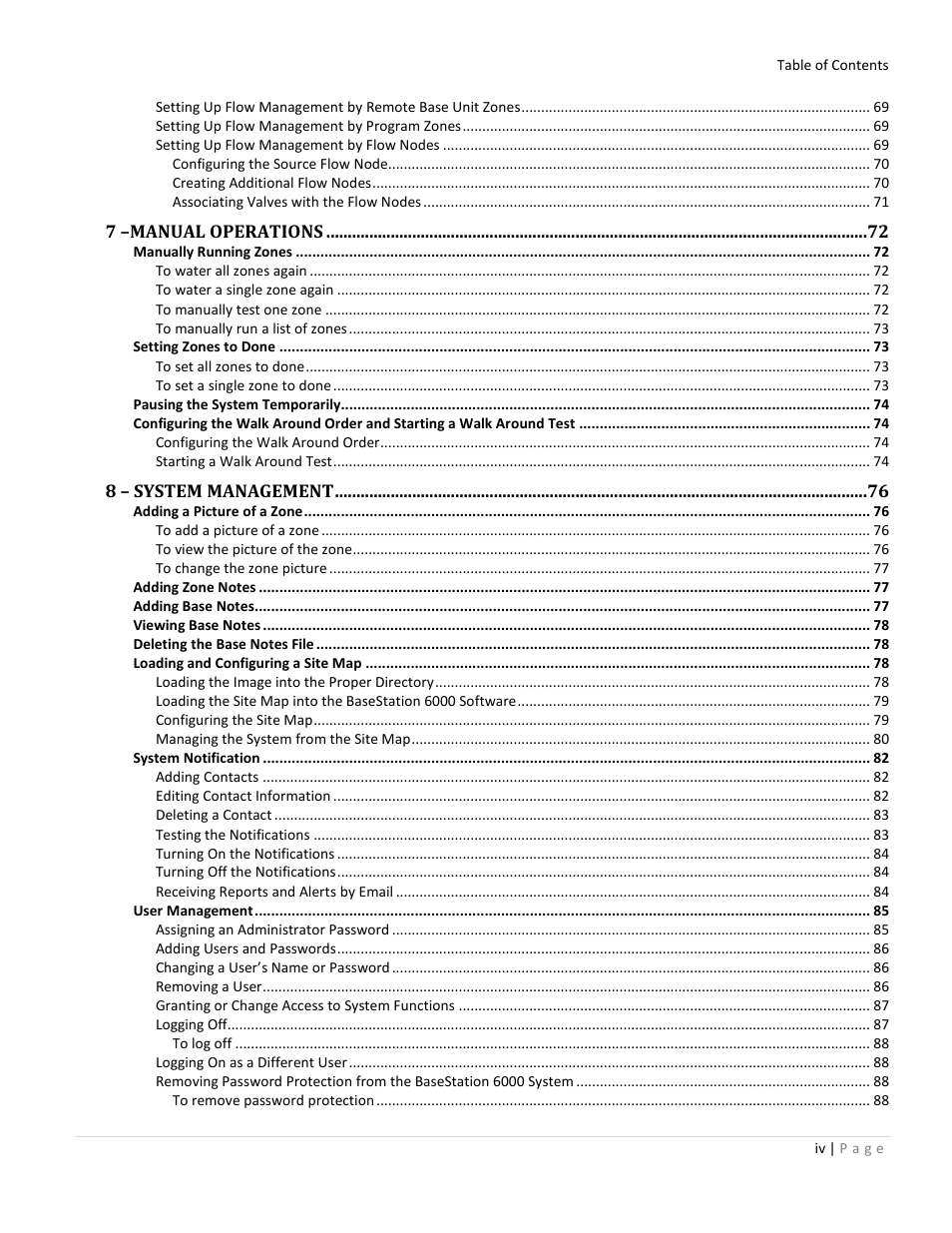 Baseline Systems BaseStation 6000 User Manual | Page 6 / 131