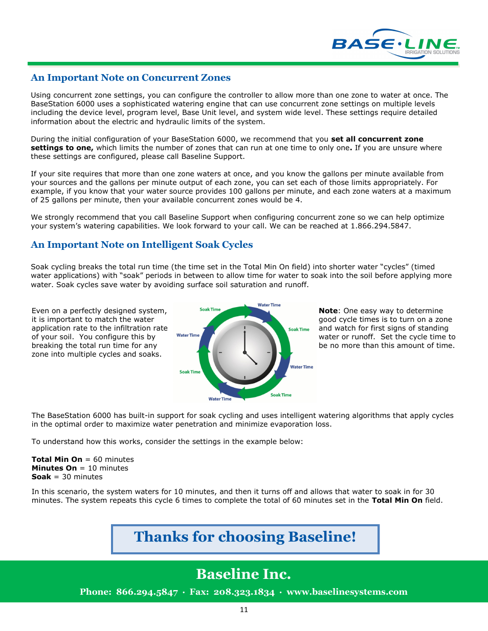 Baseline inc | Baseline Systems BaseStation 6000 User Manual | Page 11 / 11