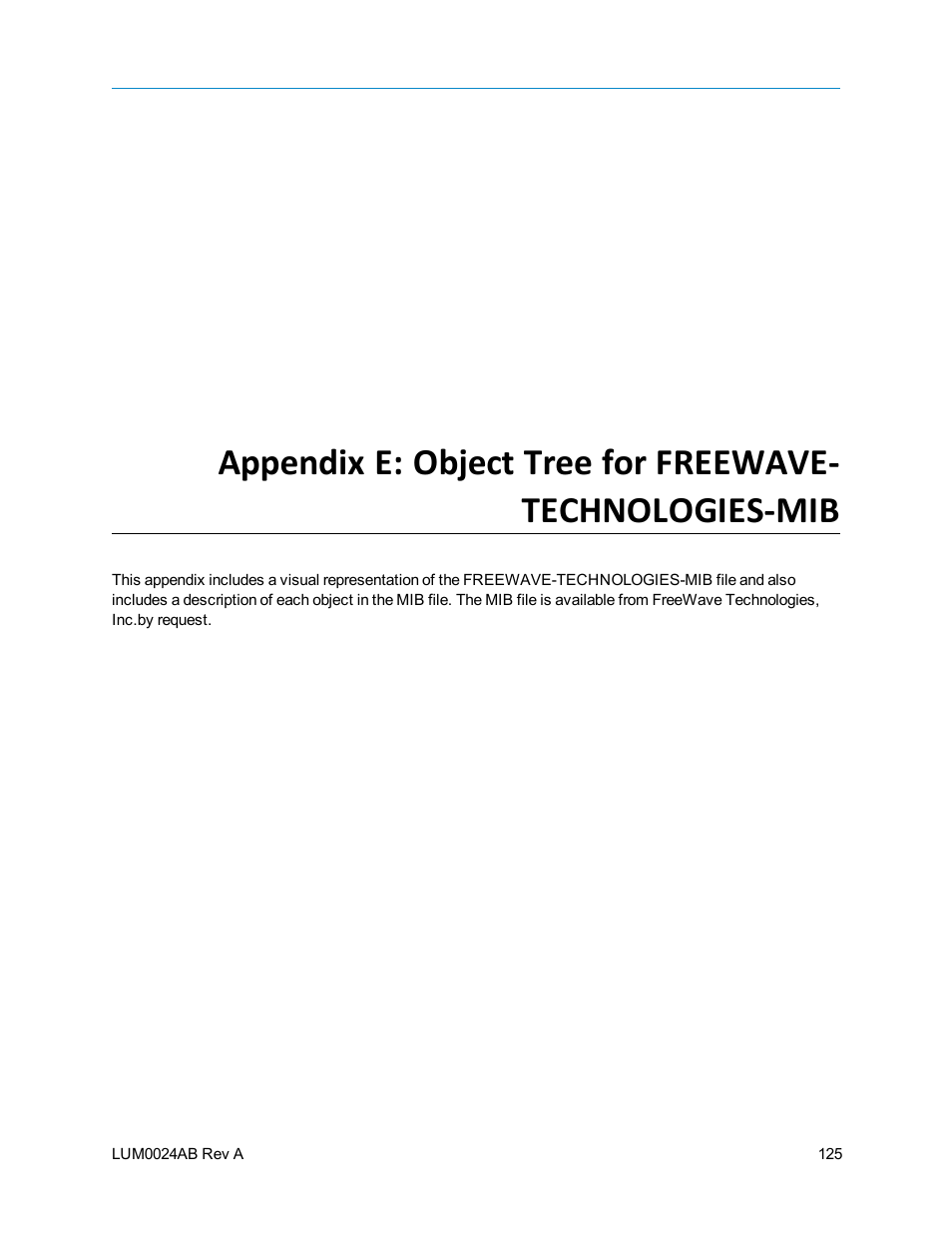 Baseline Systems FreeWave Ethernet Radio User Manual | Page 141 / 160