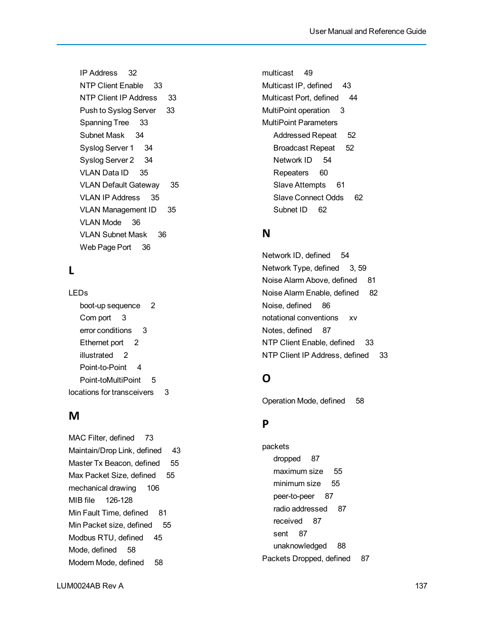 Baseline Systems FreeWave Ethernet Radio User Manual | Page 153 / 160