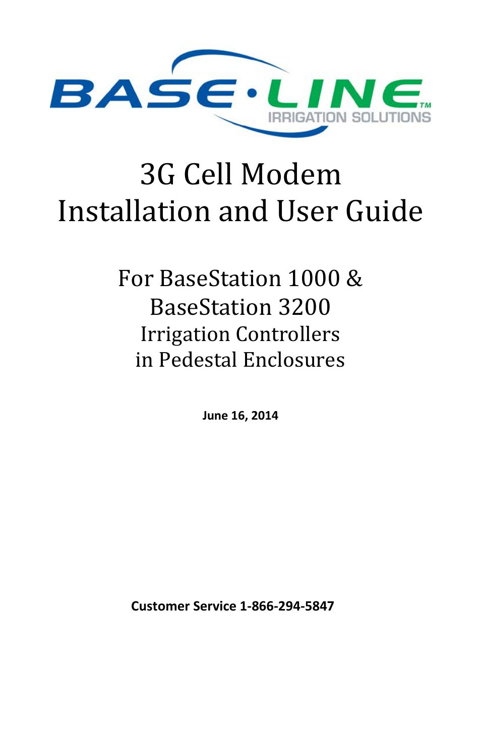 Baseline Systems BaseStation 3200 in Pedestal User Manual | 16 pages
