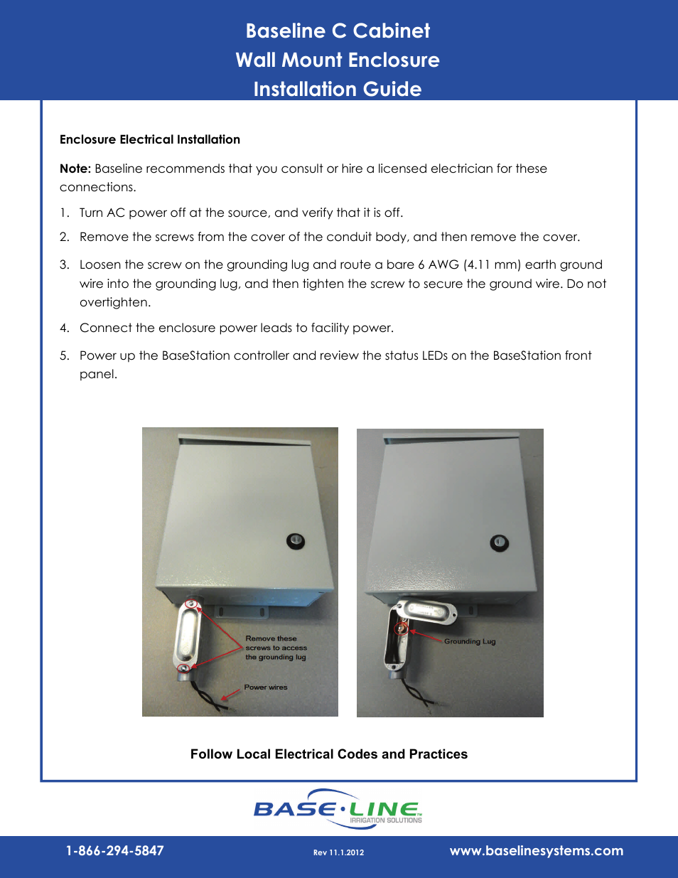 Baseline Systems C Cabinet User Manual | Page 2 / 2