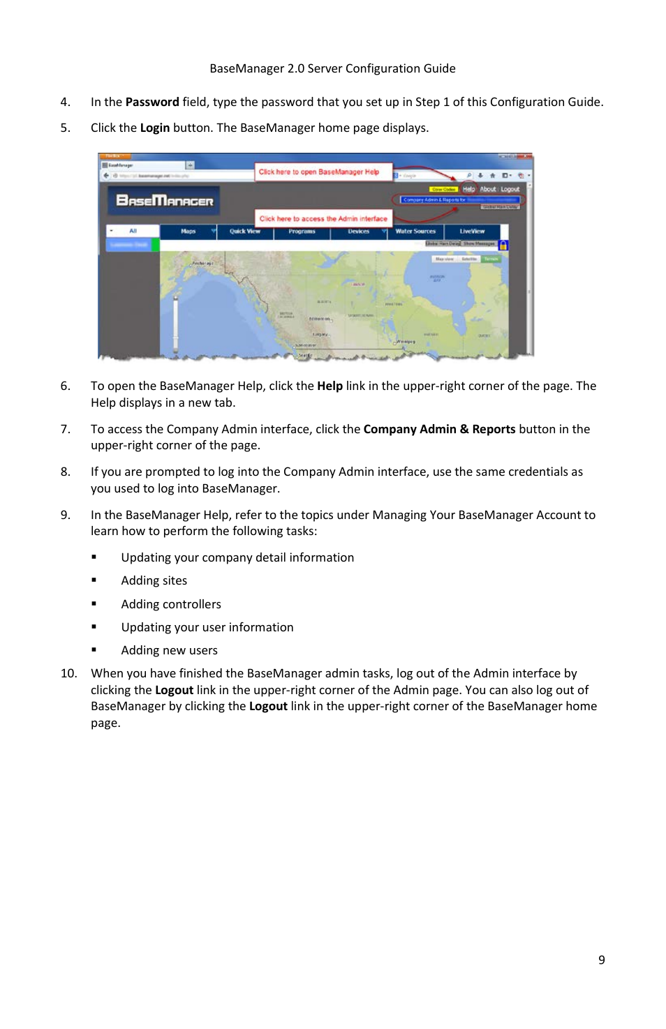 Baseline Systems BaseManager 2.0 User Manual | Page 13 / 13