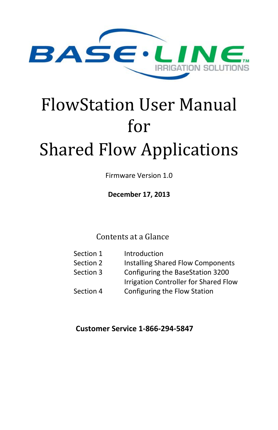 Baseline Systems FlowStation User Manual | 41 pages
