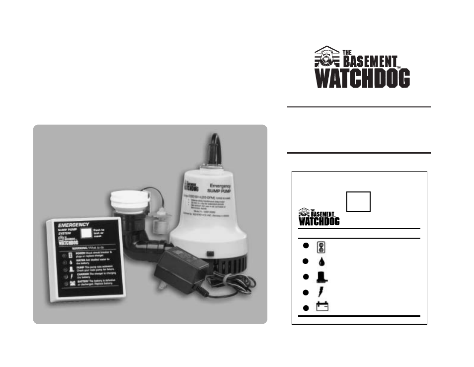 Basement Watchdog Emergency User Manual | 12 pages