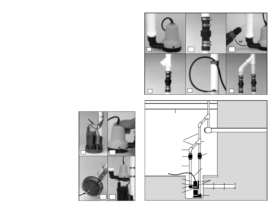 Pump & pipe installation instructions, Diagram bb | Basement Watchdog Emergency User Manual | Page 7 / 12
