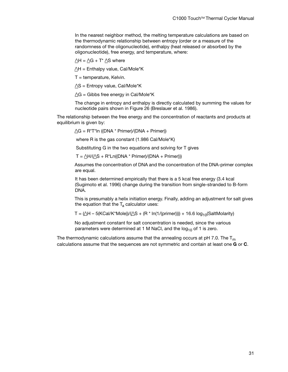 Bio-Rad C1000 Touch™ Thermal Cycler User Manual | Page 40 / 61