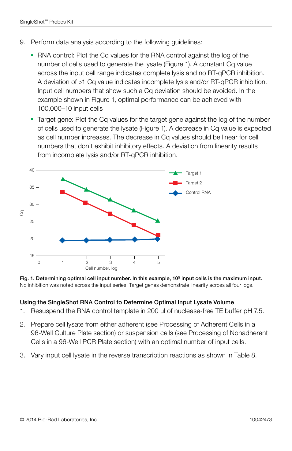 Bio-Rad SingleShot™ Cell Lysis RT-qPCR Kits User Manual | Page 8 / 12