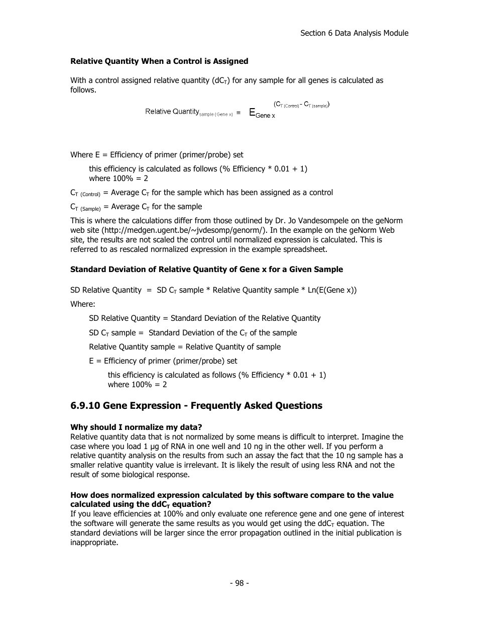 10 gene expression - frequently asked questions | Bio-Rad iQ™5 Optical System Software, Version 2.1 User Manual | Page 107 / 152