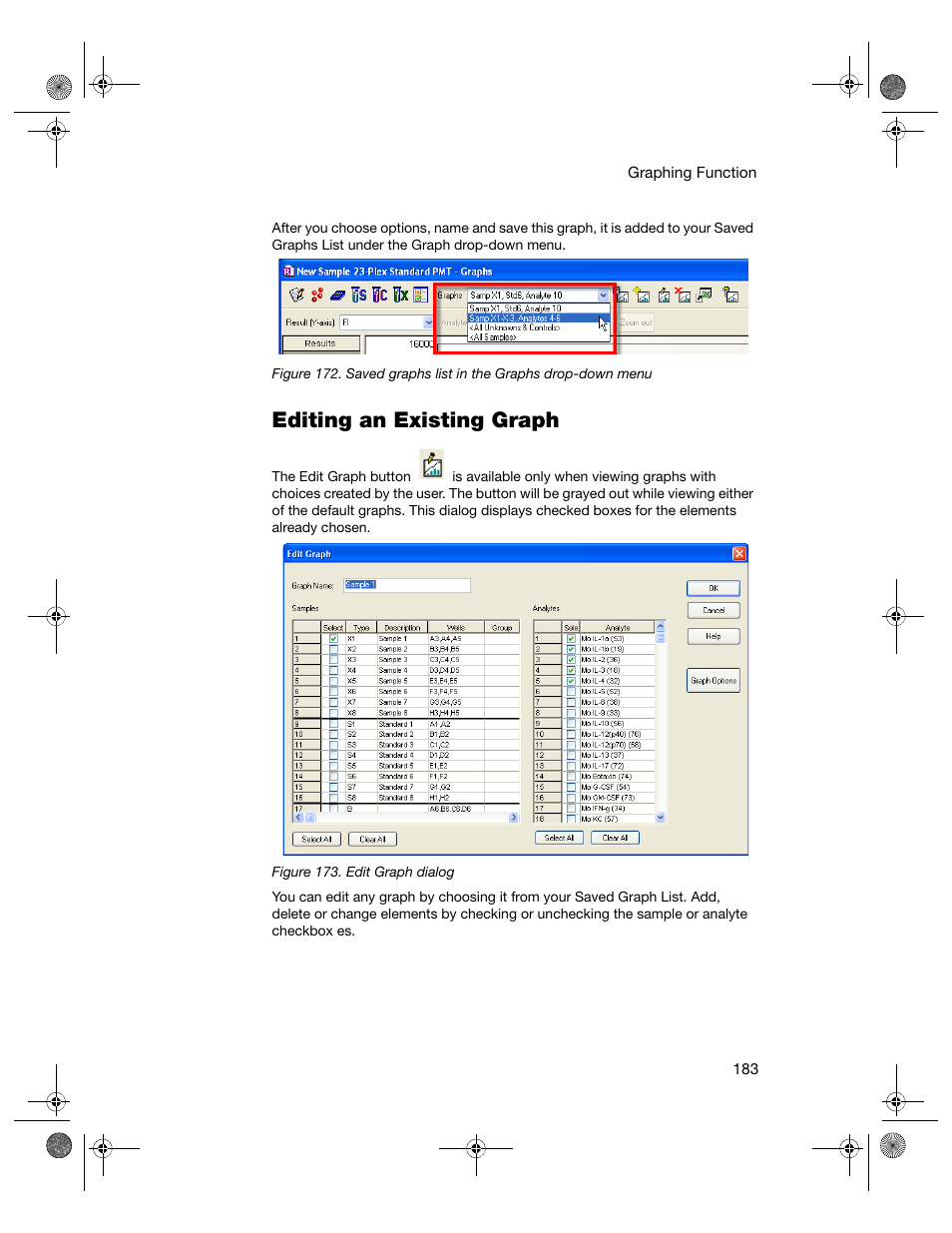 Editing an existing graph | Bio-Rad Bio-Plex Software® Upgrades and Conversions User Manual | Page 195 / 260