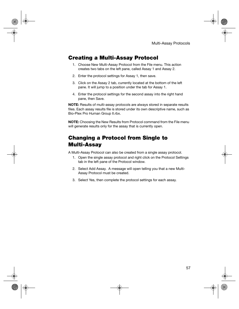 Creating a multi-assay protocol, Changing a protocol from single to multi-assay | Bio-Rad Bio-Plex Software® Upgrades and Conversions User Manual | Page 69 / 260