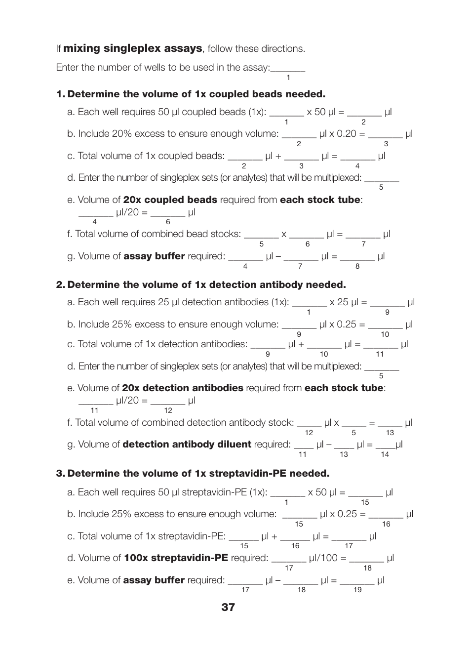 Mixing singleplex assays | Bio-Rad Bio-Plex Pro™ Human Chemokine Assays User Manual | Page 39 / 42