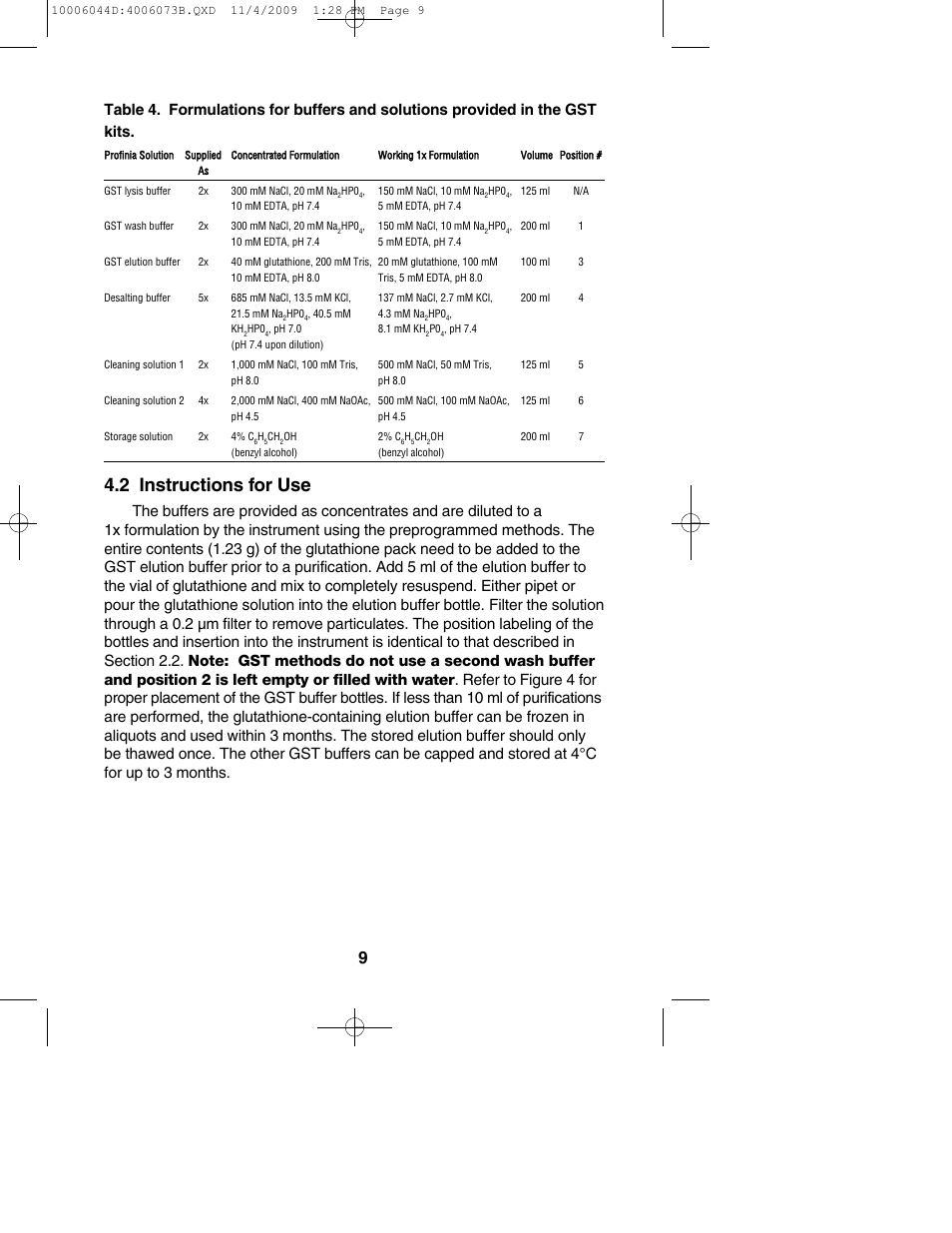 2 instructions for use | Bio-Rad Bio-Gel P Polyacrylamide Gel User Manual | Page 11 / 24