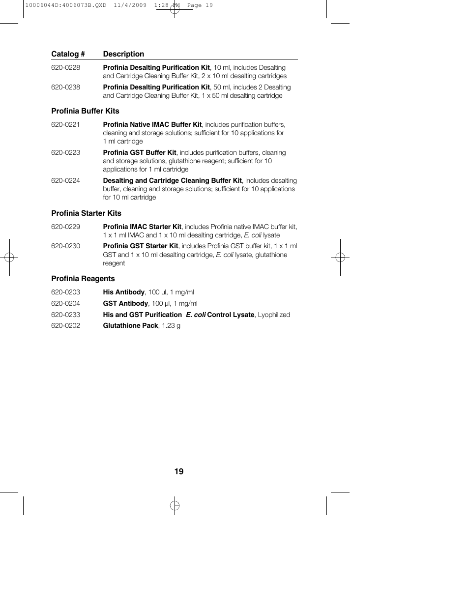 Bio-Rad Bio-Gel P Polyacrylamide Gel User Manual | Page 21 / 24