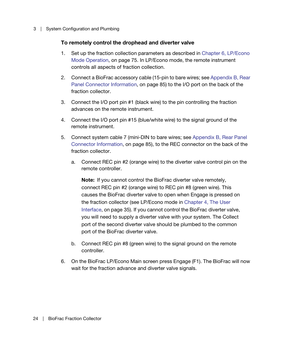 Bio-Rad BioFrac™ Fraction Collector User Manual | Page 32 / 106