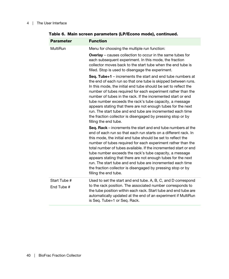 Bio-Rad BioFrac™ Fraction Collector User Manual | Page 48 / 106