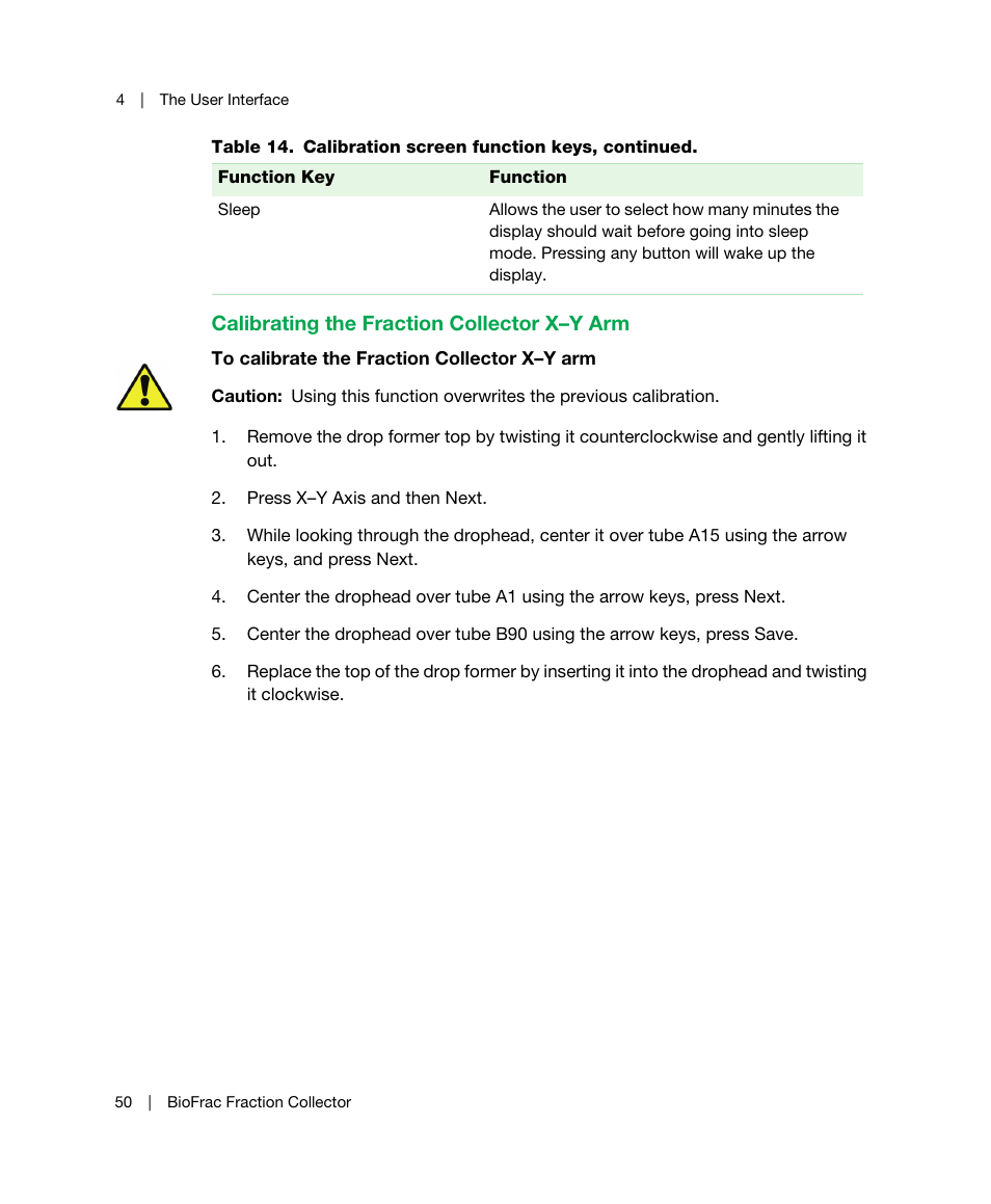 Used). see, Calibrating the fraction collector | Bio-Rad BioFrac™ Fraction Collector User Manual | Page 58 / 106