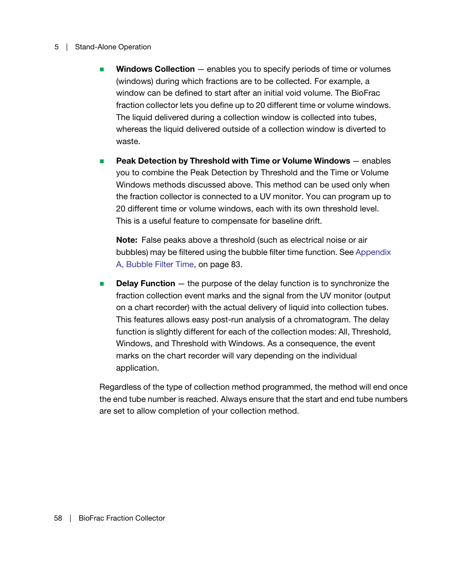 Bio-Rad BioFrac™ Fraction Collector User Manual | Page 66 / 106