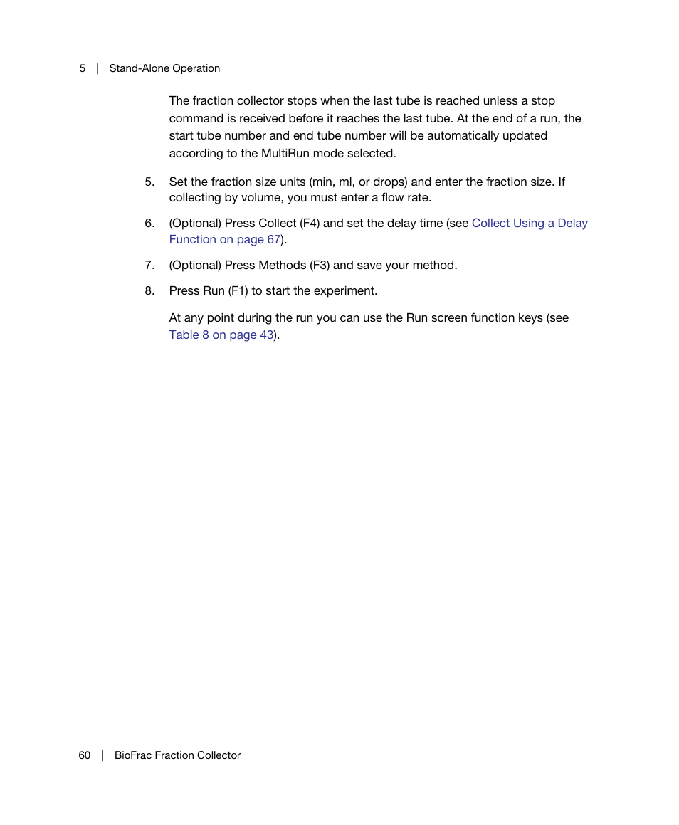 Bio-Rad BioFrac™ Fraction Collector User Manual | Page 68 / 106