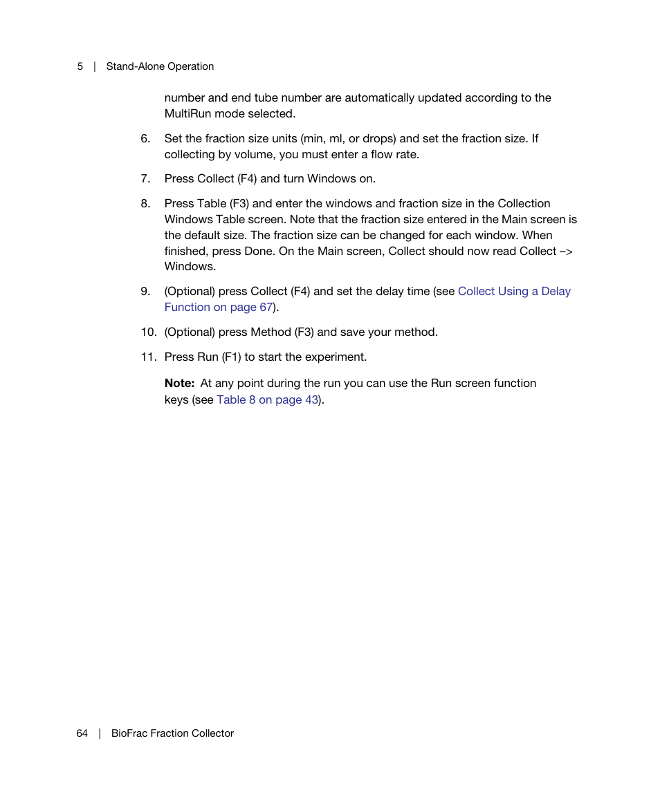 Bio-Rad BioFrac™ Fraction Collector User Manual | Page 72 / 106