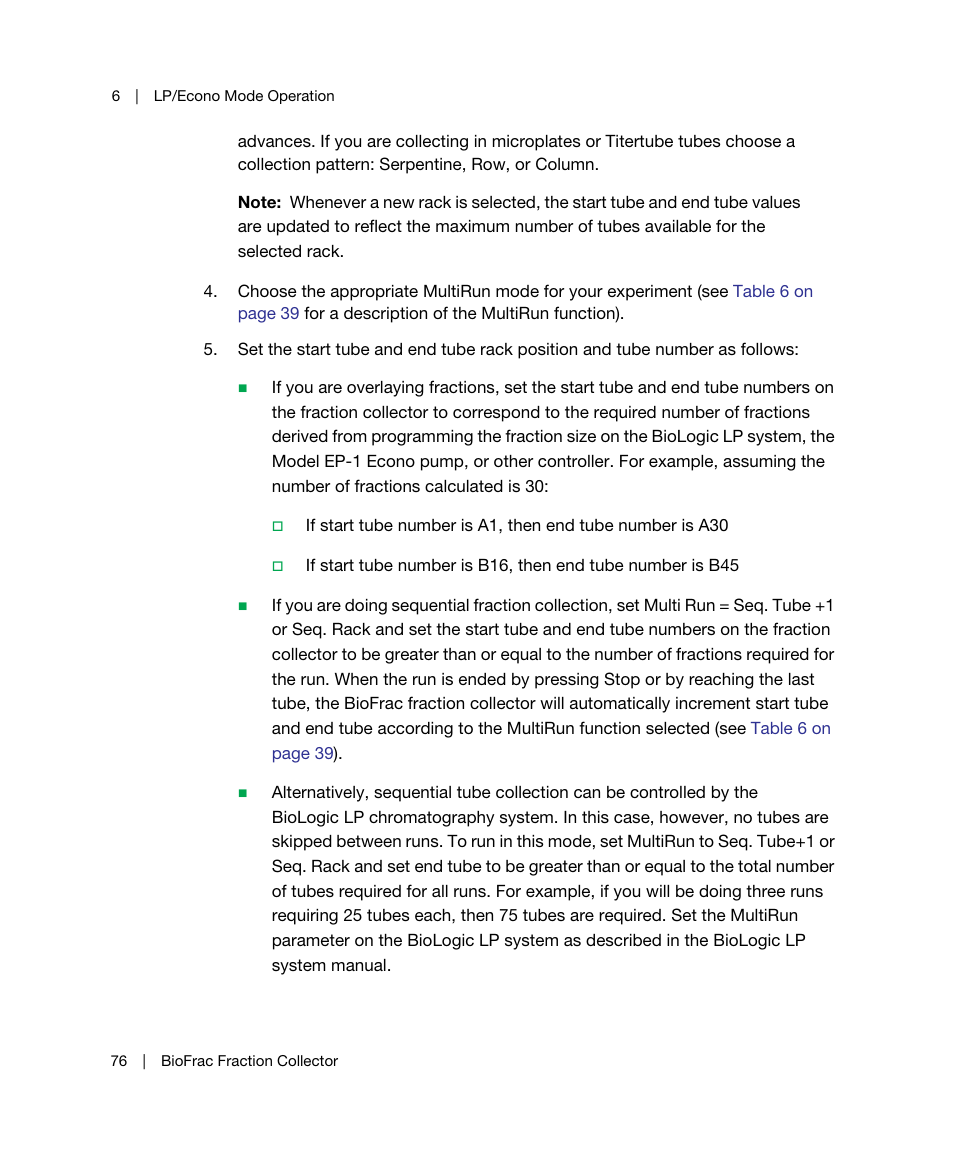 Bio-Rad BioFrac™ Fraction Collector User Manual | Page 84 / 106