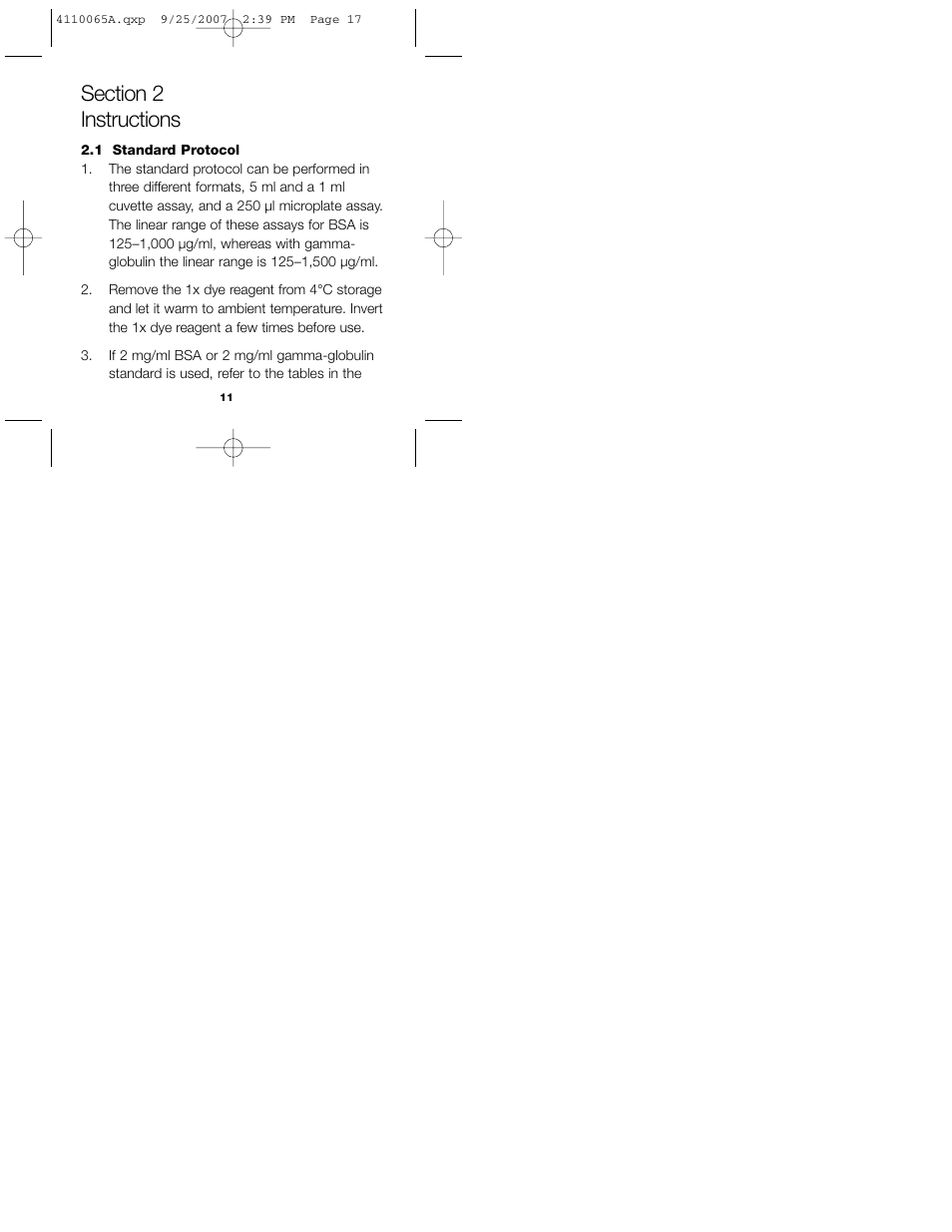 Bio-Rad Quick Start™ Bradford Protein Assay User Manual | Page 13 / 36