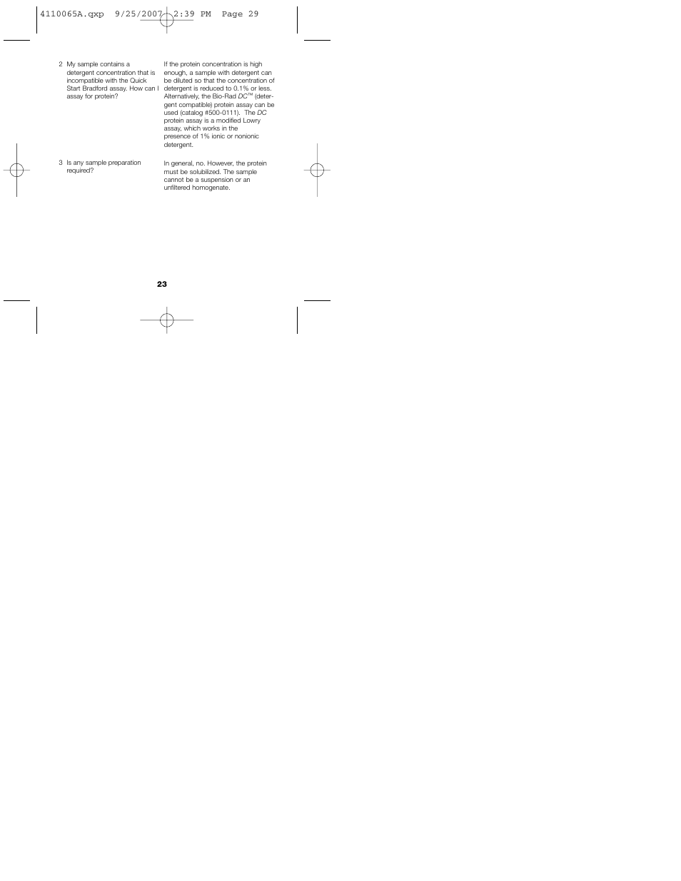 Bio-Rad Quick Start™ Bradford Protein Assay User Manual | Page 25 / 36