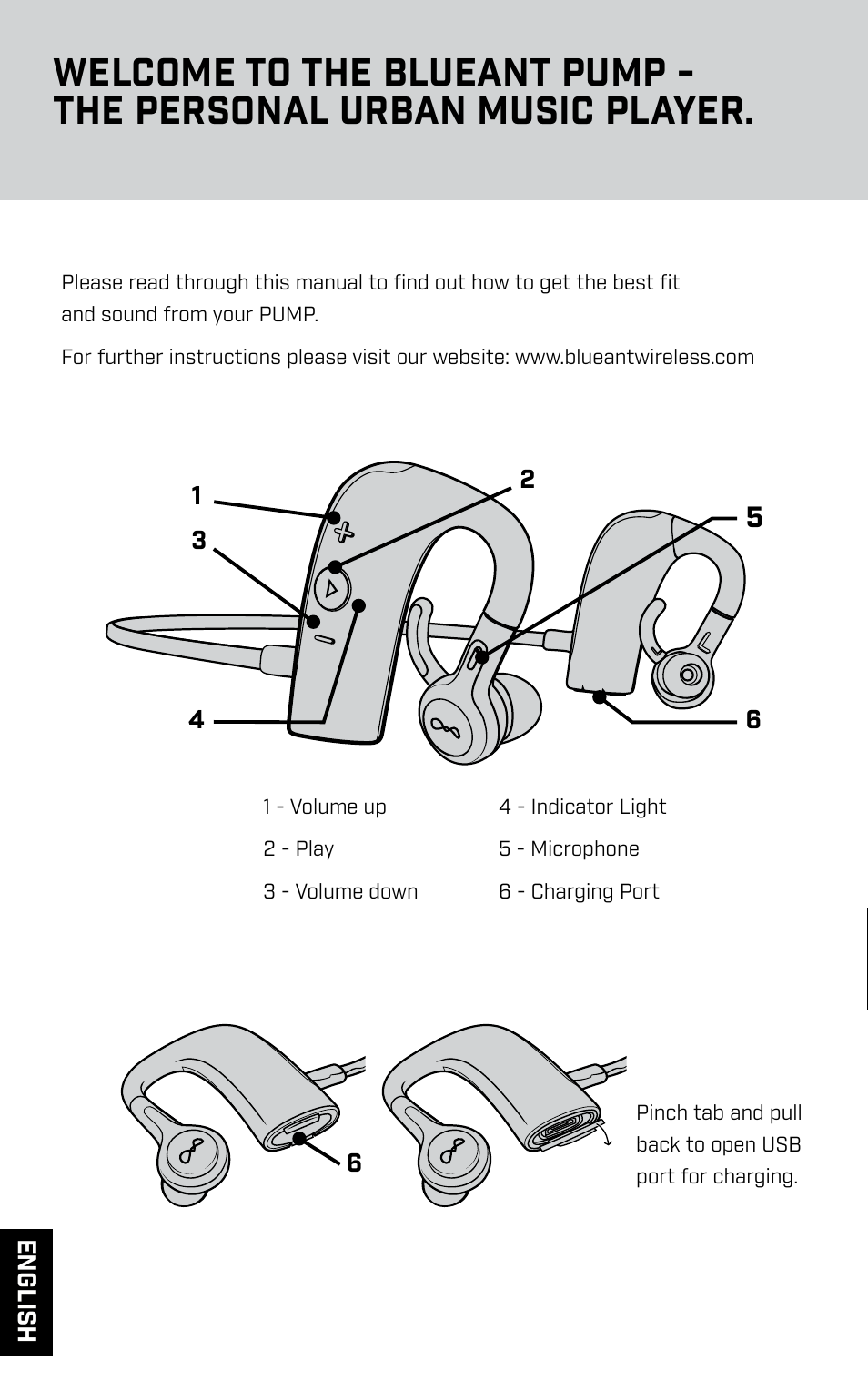 BlueAnt PUMP HD Sportbuds User Manual | Page 2 / 64